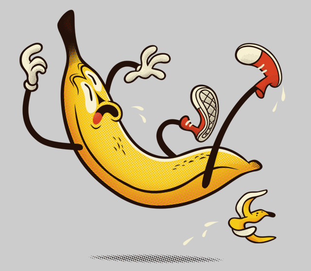 slip banana